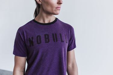 Purple Women's Nobull Boxy T Shirts | USA206497