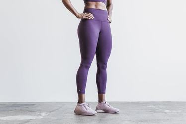 Purple Women's Nobull High-Rise 7/8 Tight Matte Tights | USA745381