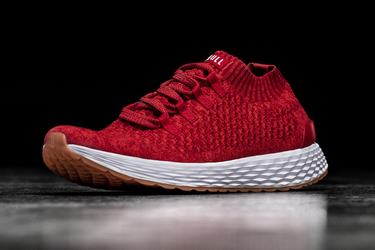 Red Men's Nobull Knit Runner Running Shoes | USA182596