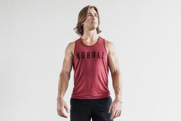 Red Men's Nobull Tank Tops | USA349102