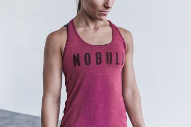 Red Women's Nobull Racerback Tank Tops | USA345702