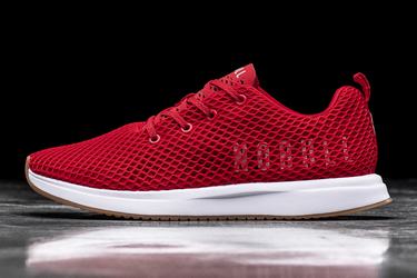 Red Women's Nobull Racing Mesh Runner Running Shoes | USA250748