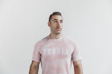 Rose Camo Men's Nobull T Shirts | USA219506