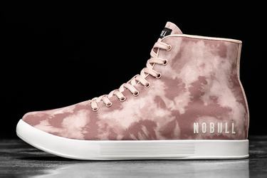 Rose Men's Nobull High-Top Tie-Dye Canvas Trainers | USA483201