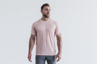 Rose Men's Nobull T Shirts | USA390568