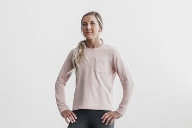 Rose Women's Nobull Heavyweight Pocket Boxy Long Sleeves | USA761543