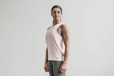 Rose Women's Nobull High-Neck Seasonal Colors Tank Tops | USA670194