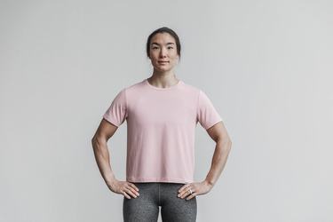 Rose Women's Nobull Lightweight Boxy T Shirts | USA280463