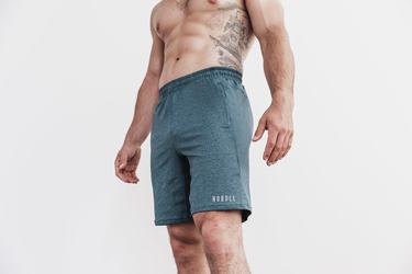 Turquoise Men's Nobull Lightweight Knit 9" Shorts | USA907465