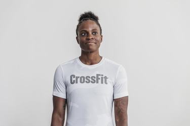 White Camo Women's Nobull Crossfit® T Shirts | USA530172