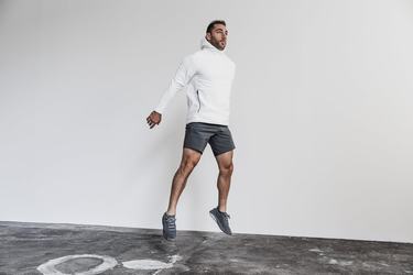 White Men's Nobull Arctic Hoodie | USA250764