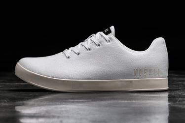 White Men's Nobull Canvas Trainers | USA759318