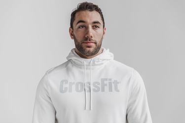 White Men's Nobull Crossfit® Hoodie | USA318902