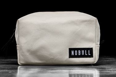 White Men's Nobull Waxed Canvas Kit Bags | USA948206