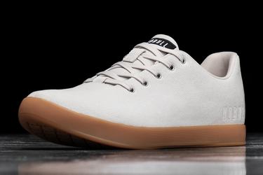 White Women's Nobull Canvas Trainers | USA173246