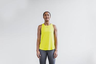 Yellow Camo Women's Nobull Lightweight Textured Neon Tank Tops | USA372408