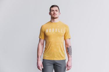 Yellow Men's Nobull T Shirts | USA796205