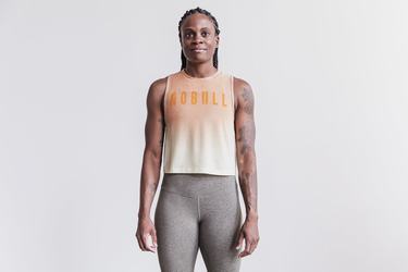 Yellow Women's Nobull Muscle Tank Tops | USA086951